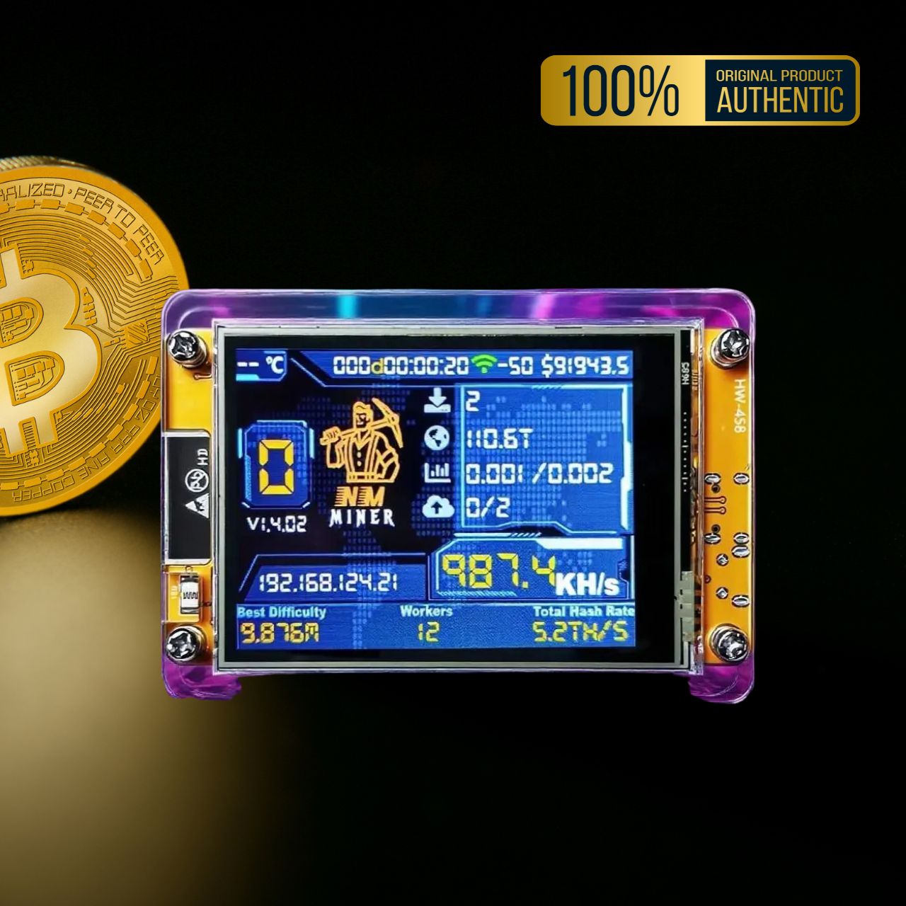 Real BitMiner V2 2.8 inch with AI Chip